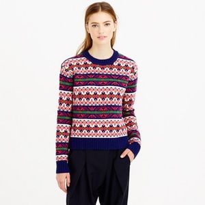 J. Crew Fair Isle Wool Sweater